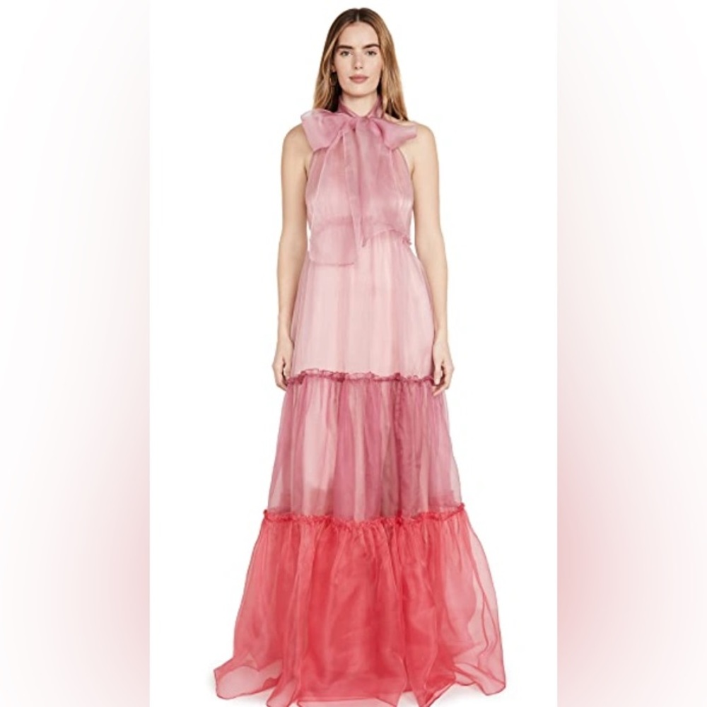 Cinq à Sept Pink Layered Maxi Dress